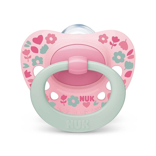 Šidítko NUK Classic Signature 18-36m růžový