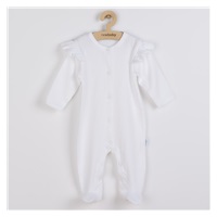 Kojenecký bavlněný overal New Baby Practical bílý holka