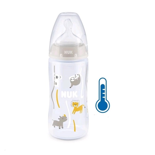 Kojenecká láhev NUK FC+Temperature Control 300 ml BOX-Flow Control savička beige