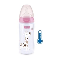 Kojenecká láhev NUK FC+Temperature Control 300 ml BOX-Flow Control savička pink