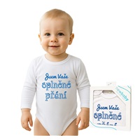 Body s potiskem New Baby Jsem Vaše splněné přání - dárkové balení
