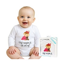 Body s potiskem New Baby Když nespím já, tak ani vy - dárkové balení