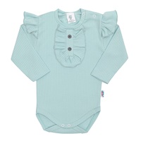 Kojenecké body New Baby Stripes ledově modré