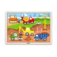 Dětské dřevěné puzzle Viga Stavba