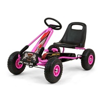 Dětská šlapací motokára Go-kart Milly Mally Thor růžová