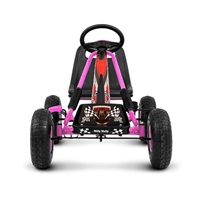 Dětská šlapací motokára Go-kart Milly Mally Thor růžová