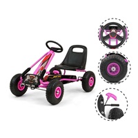 Dětská šlapací motokára Go-kart Milly Mally Thor růžová