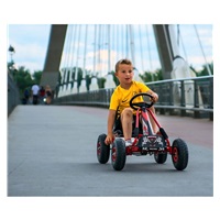 Dětská šlapací motokára Go-kart Milly Mally Thor růžová