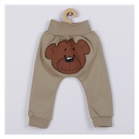 Kojenecké bavlněné tepláčky New Baby BrumBrum latte