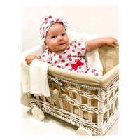 Kojenecké bavlněné šatičky s čelenkou New Baby Strawbery