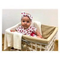 Kojenecké bavlněné šatičky s čelenkou New Baby Strawbery