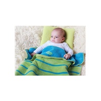 Dětská bavlněná deka Womar 75x100 modro-zelená