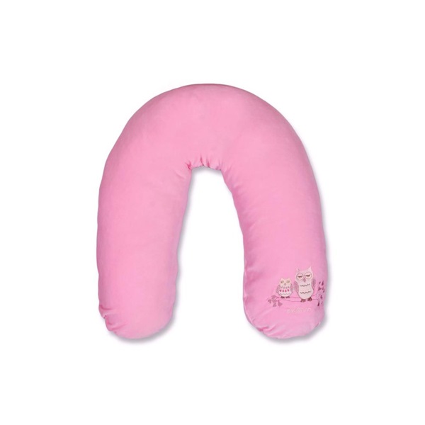 Univerzální semiškový kojící polštář Womar sovička růžový
