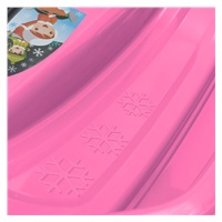 Plastové boby s opěradlem a brzdami Baby Mix SPEED BOB růžové