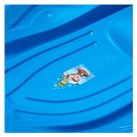 Dětský sáňkovací kluzák Mušle Baby Mix PREMIUM KOMFORT 80 cm modrý