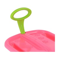 Sáňkovací kluzák s pohyblivým madlem Baby Mix SNOW ARROW 74 cm růžový