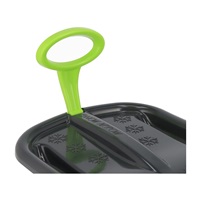 Sáňkovací kluzák s pohyblivým madlem Baby Mix SNOW ARROW 74 cm šedý