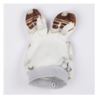 Kojenecká Wellsoft čepička s oušky New Baby Eskimo