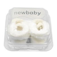 Kojenecké zimní semiškové capáčky New Baby 3-6 m béžové