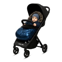 Luxusní fusak s kožíškem New Baby modrý