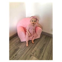 Dětské křeslo z Velvet New Baby Obláčky růžové