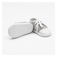 Kojenecké tenisky capáčky New Baby jeans šedá 3-6 m