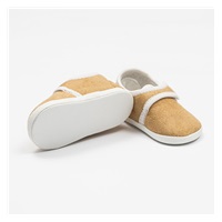Kojenecké semiškové capáčky New Baby hnědá 0-3 m