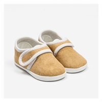 Kojenecké semiškové capáčky New Baby hnědá 12-18 m