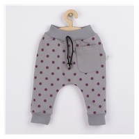 Kojenecké tepláčky Koala Dots šedá