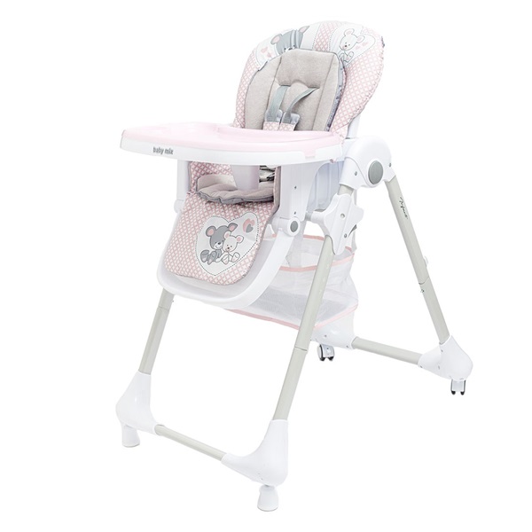 Jídelní židlička Baby Mix Infant pink