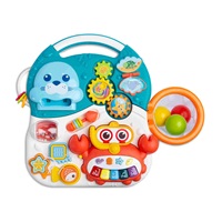 Dětské hrající edukační chodítko 2v1 Toyz Spark turquoise