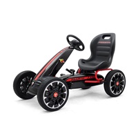 Dětská šlapací motokára Go-kart Milly Mally Abarth černá