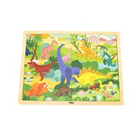 Dřevěné puzzle 48 dílků Viga Dinosauři