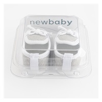 Kojenecké mokasíny-capáčky New Baby šedá 3-6 m