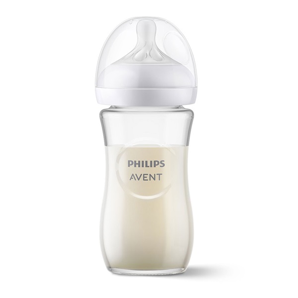 Láhev Avent Natural Response 240 ml +1m skleněná