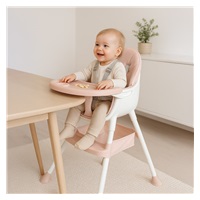Jídelní židlička Baby Mix Nora dusty pink