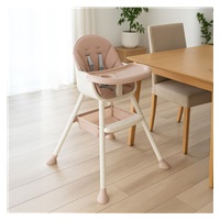 Jídelní židlička Baby Mix Nora dusty pink