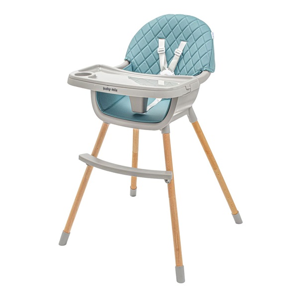 Jídelní židlička Baby Mix Freja wooden dusty green