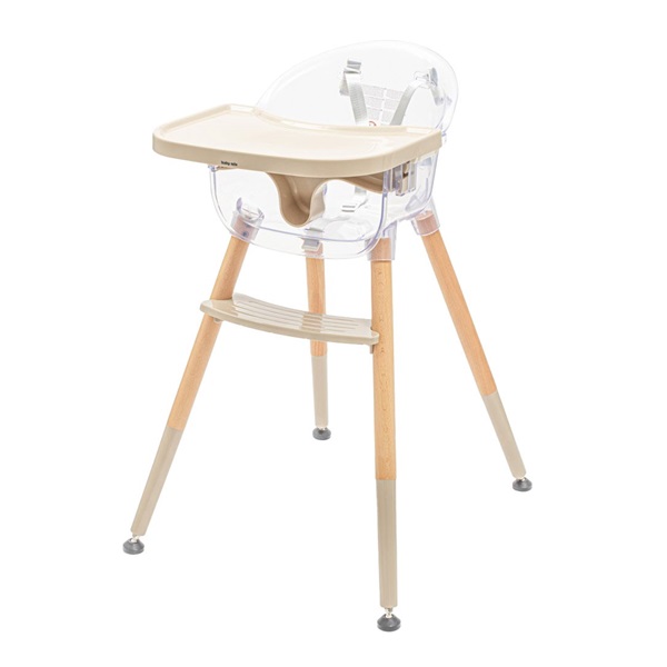 Jídelní židlička Baby Mix Ingrid wooden beige