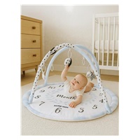 Hrací deka Baby Mix měsíce bílá