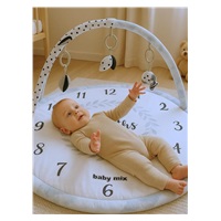 Hrací deka Baby Mix měsíce bílá