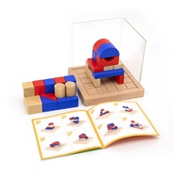 Dřevěná hra Viga Stavební bloky 3D