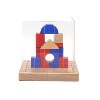 Dřevěná hra Viga Stavební bloky 3D