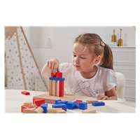 Dřevěná hra Viga Stavební bloky 3D