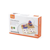 Dřevěná hra Viga Stavební bloky 3D