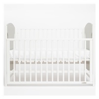 Dětská postýlka New Baby MIA se stahovací bočnicí šedá
