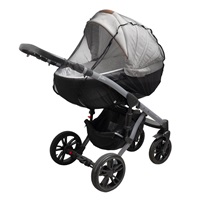 Luxusní moskytiéra se zipem na kočárek New Baby černá