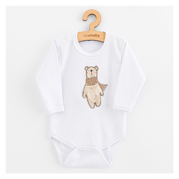 Kojenecké body s dlouhým rukávem New Baby Polar Bear