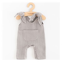 Kojenecké mušelínové lacláčky New Baby Comfort clothes šedá