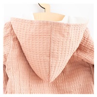 Kojenecký mušelínový overal s kapucí New Baby Comfort clothes růžová